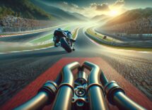 Angel Piqueras celebrates his Moto3 win in Argentina