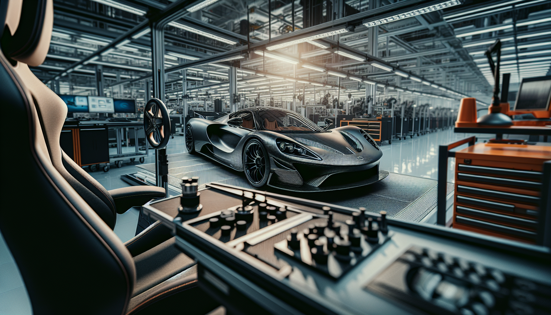 Interno della Chevrolet Corvette Zora con design innovativo