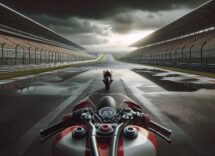 Motorcycles racing at Daytona 200 event