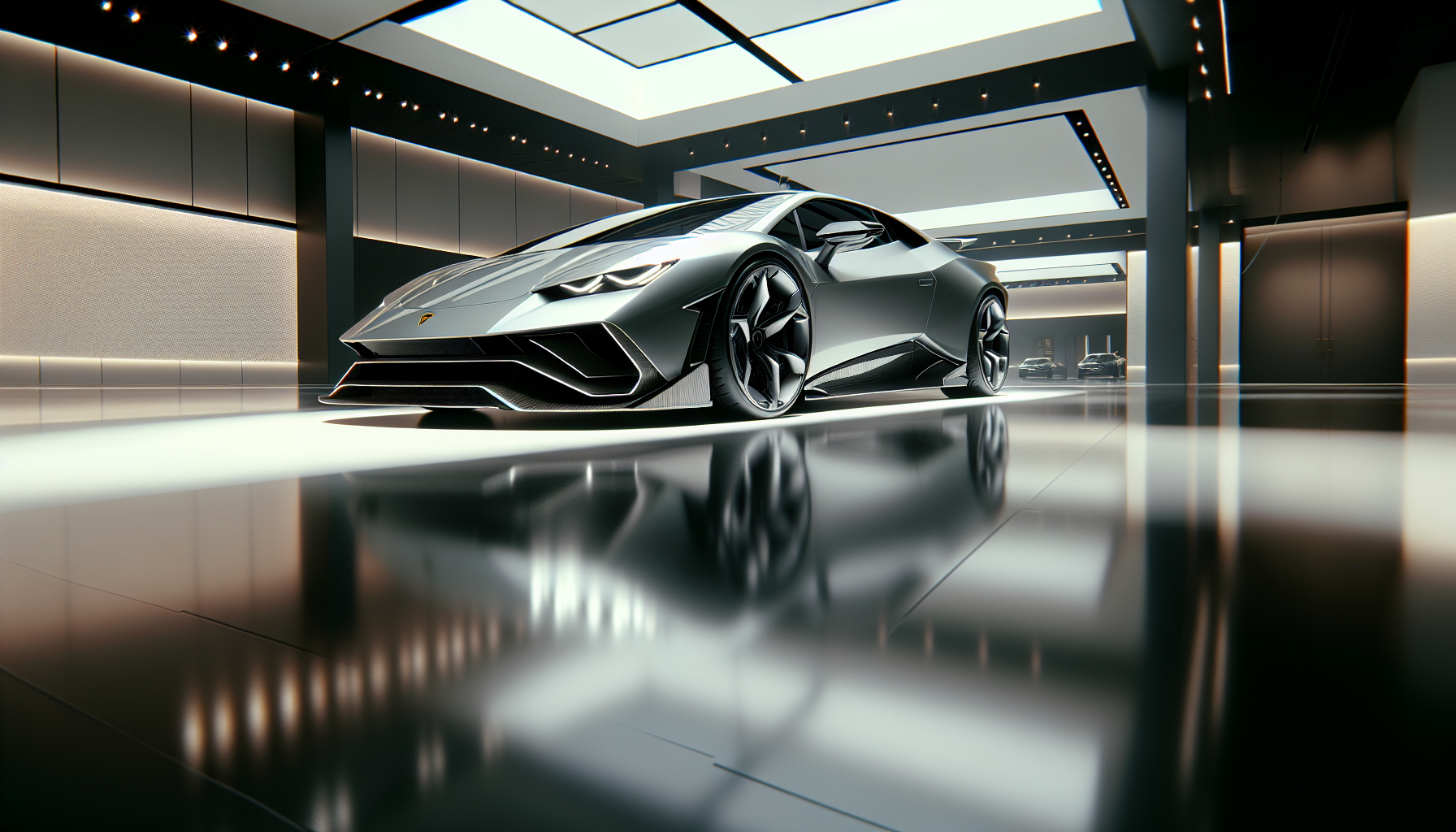 Concept image of Lamborghini's upcoming electric vehicle