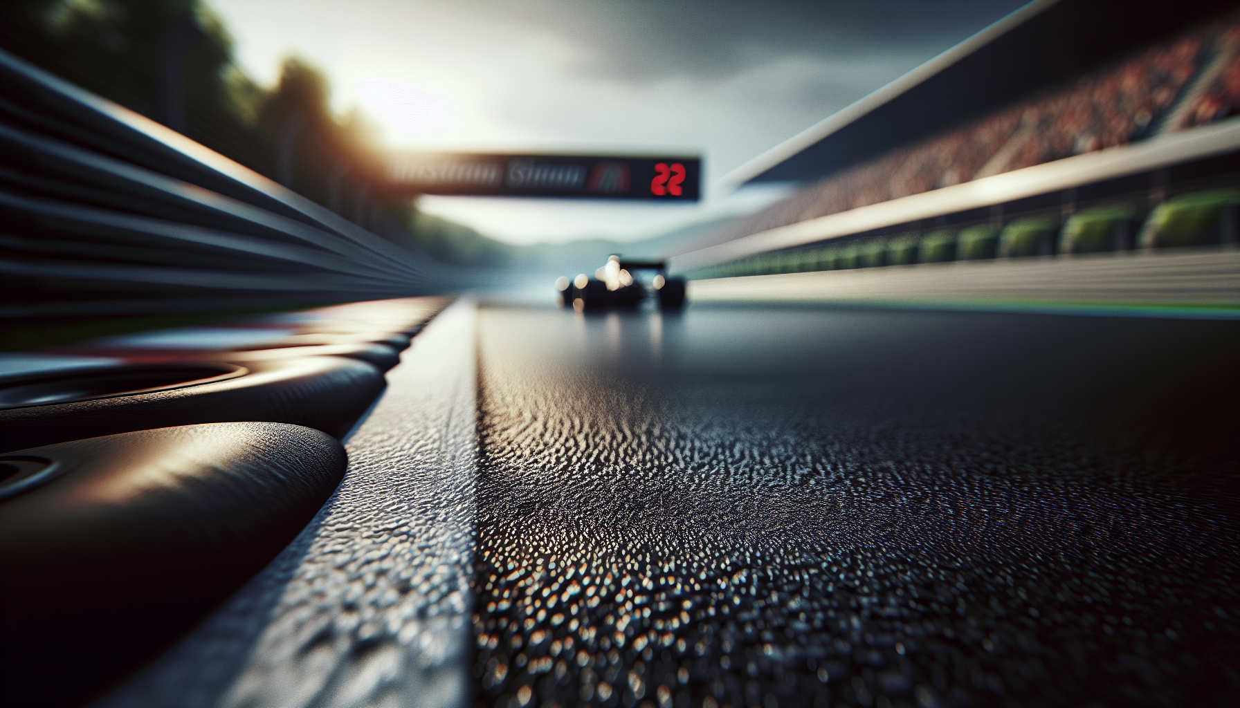 Lewis Hamilton in Ferrari gear at the racetrack
