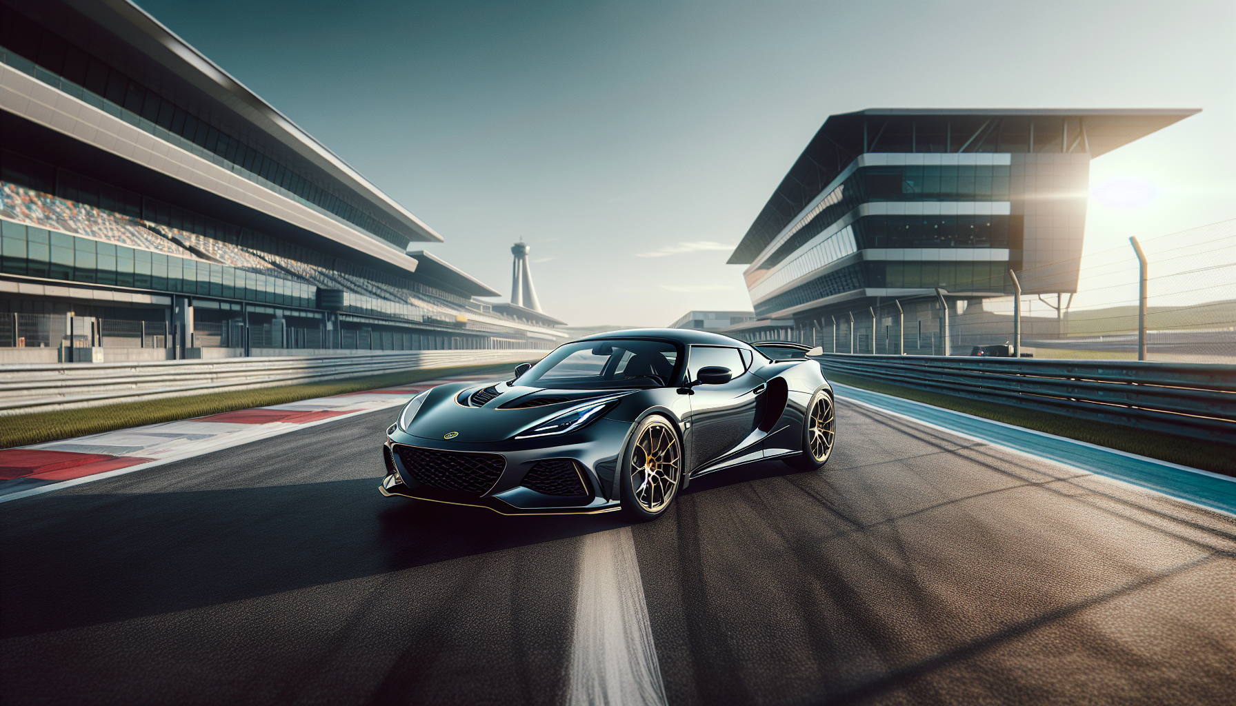 Lotus Emira Turbo SE in azione su pista