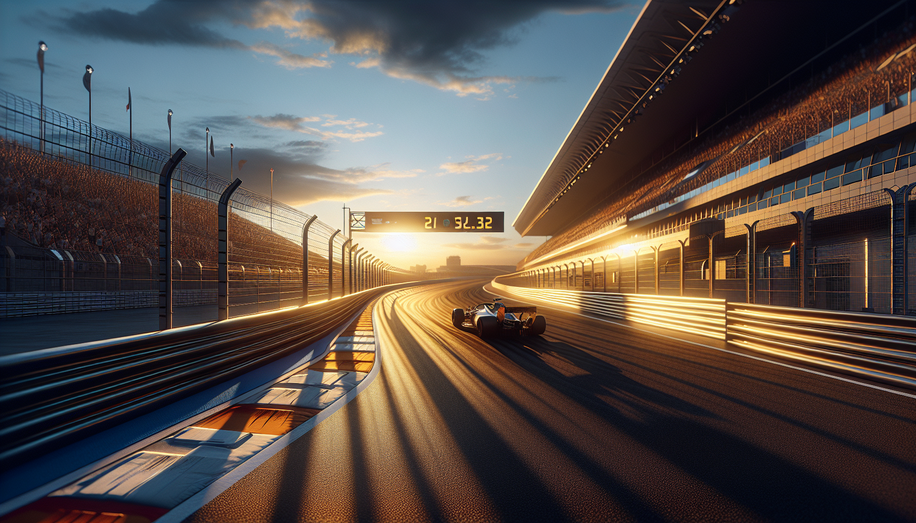 Lyn St. James driving in a motorsport event, empowering women