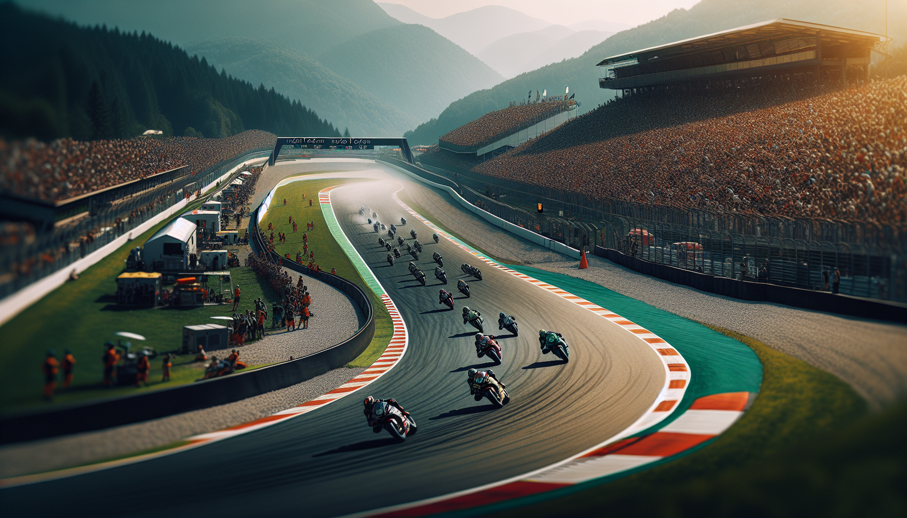 Matteo Bertelle in azione durante le prove Moto3 in Argentina