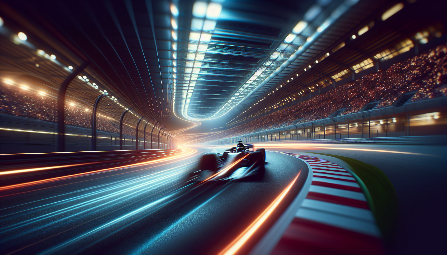 McLaren racing car in action during Melbourne F1 2023