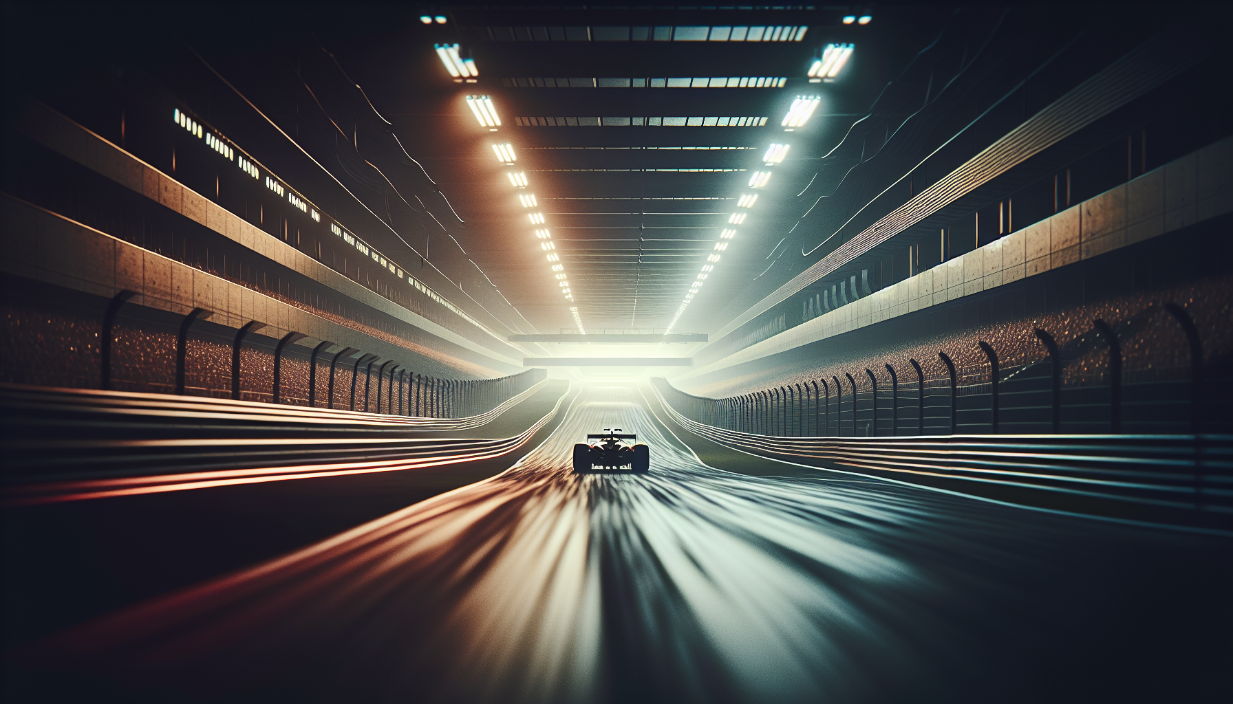 Competitors racing at NASCAR's COTA road course event