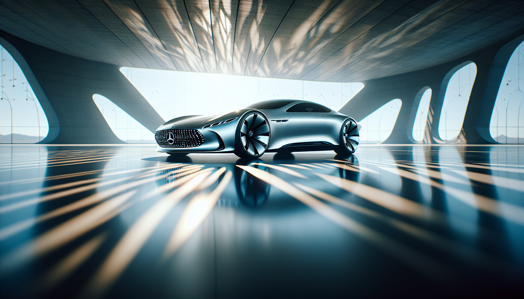 Concept di supercar elettrica Mercedes-Benz in anteprima