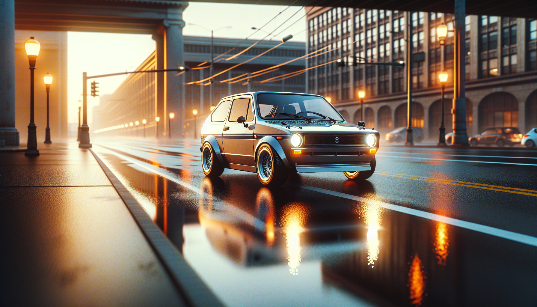 Renault 5 Turbo electric car showcasing modern design