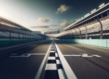 Ryan Blaney's car experiencing engine failure during NASCAR race