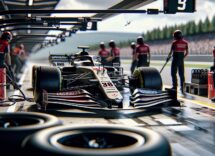 Yuki Tsunoda in pista con la Red Bull Racing