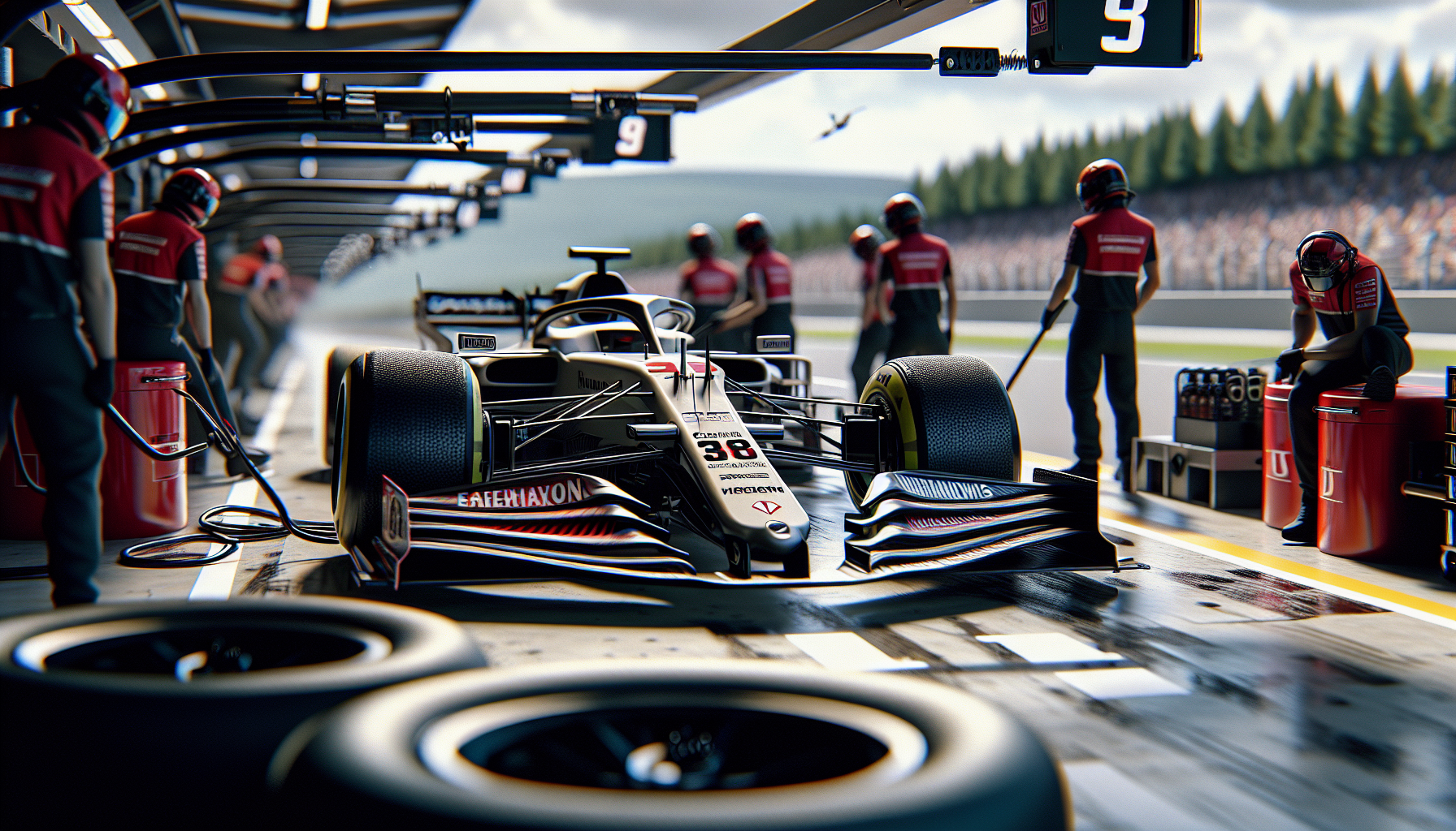 Yuki Tsunoda in pista con la Red Bull Racing