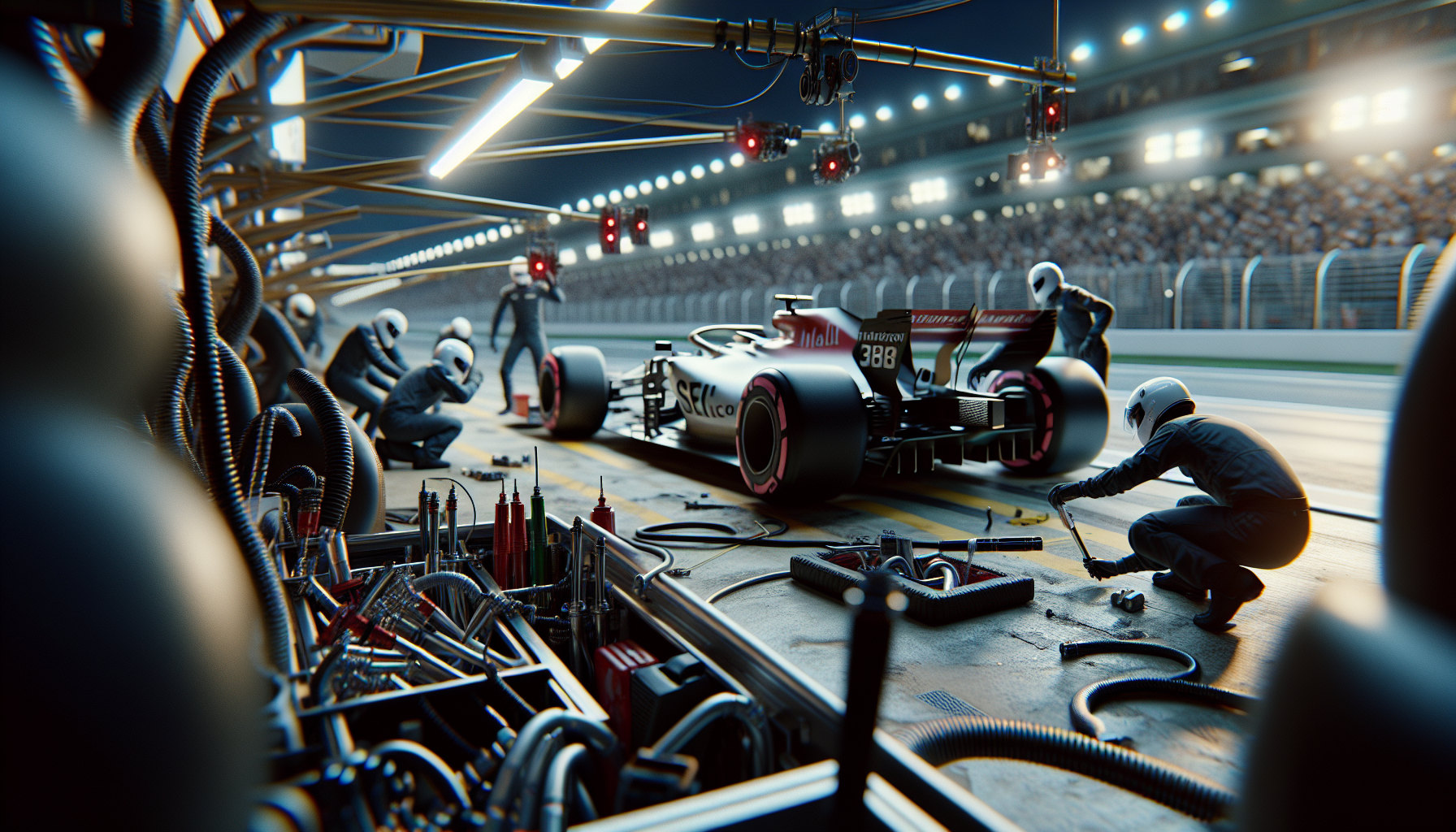 Yuki Tsunoda guiding Isack Hadjar in F1 debut