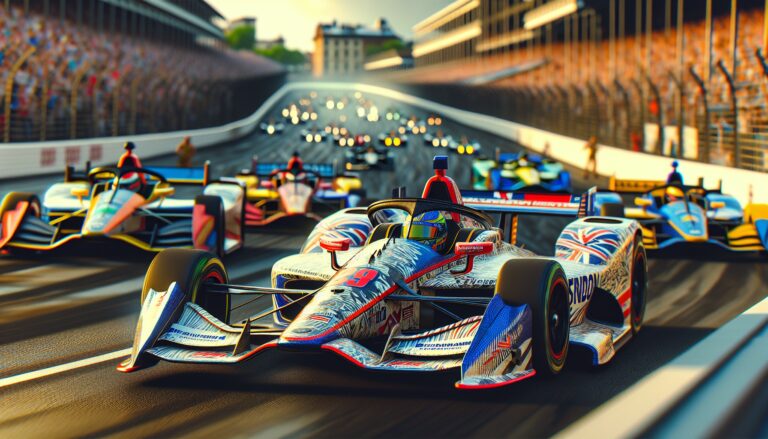 Arrow McLaren race car with unique livery for Indy 500
