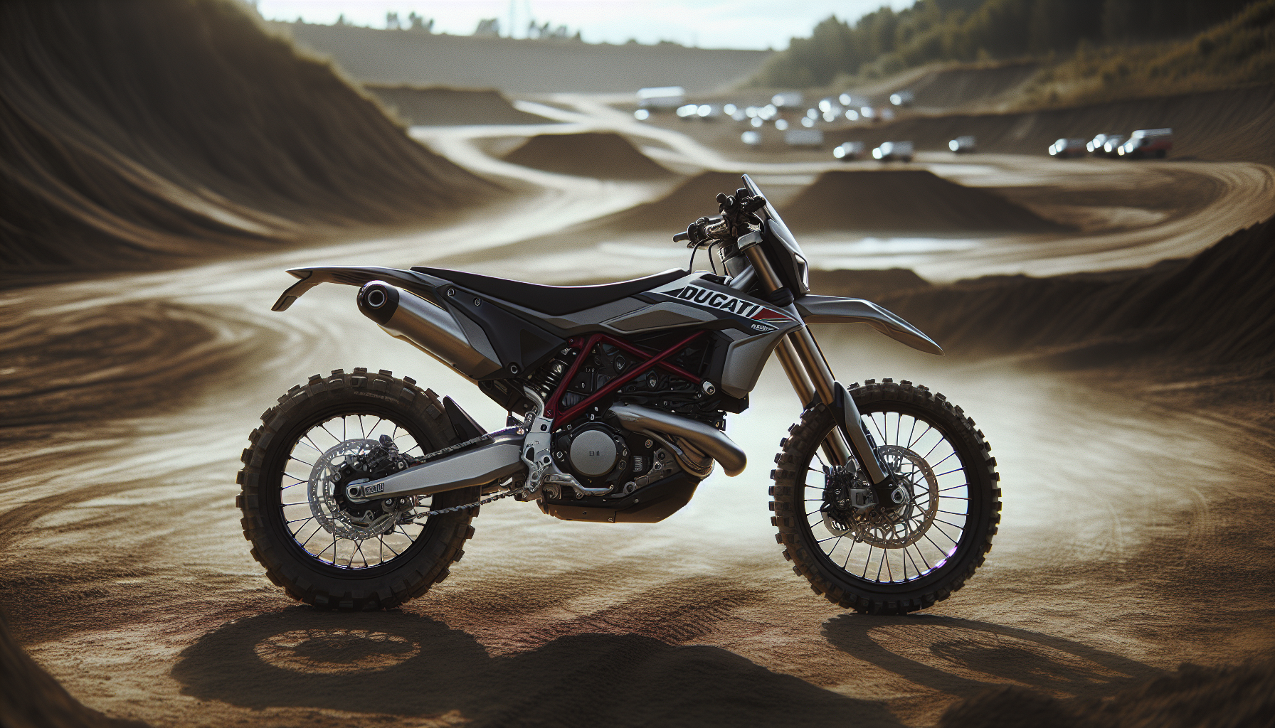 Ducati Desmo450 MX in azione su pista di motocross