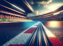 Auto da corsa in pista durante una gara di Formula 1