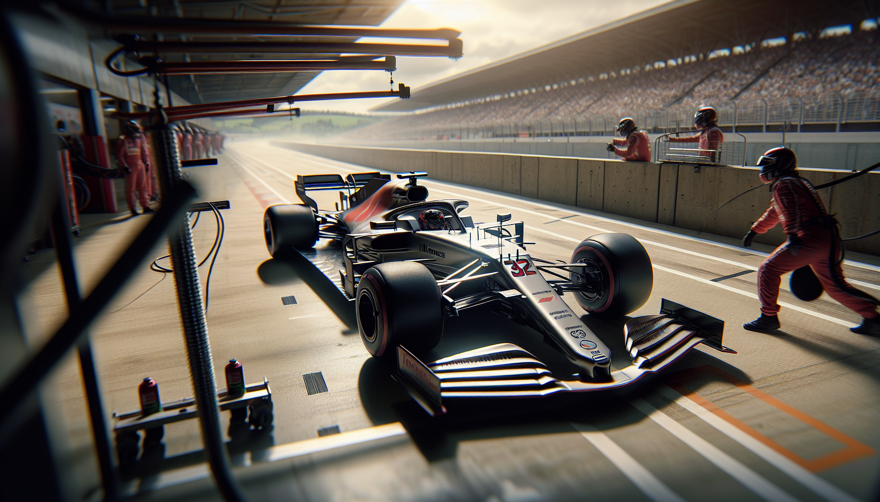 Haas F1 Team's car showcasing innovative upgrades