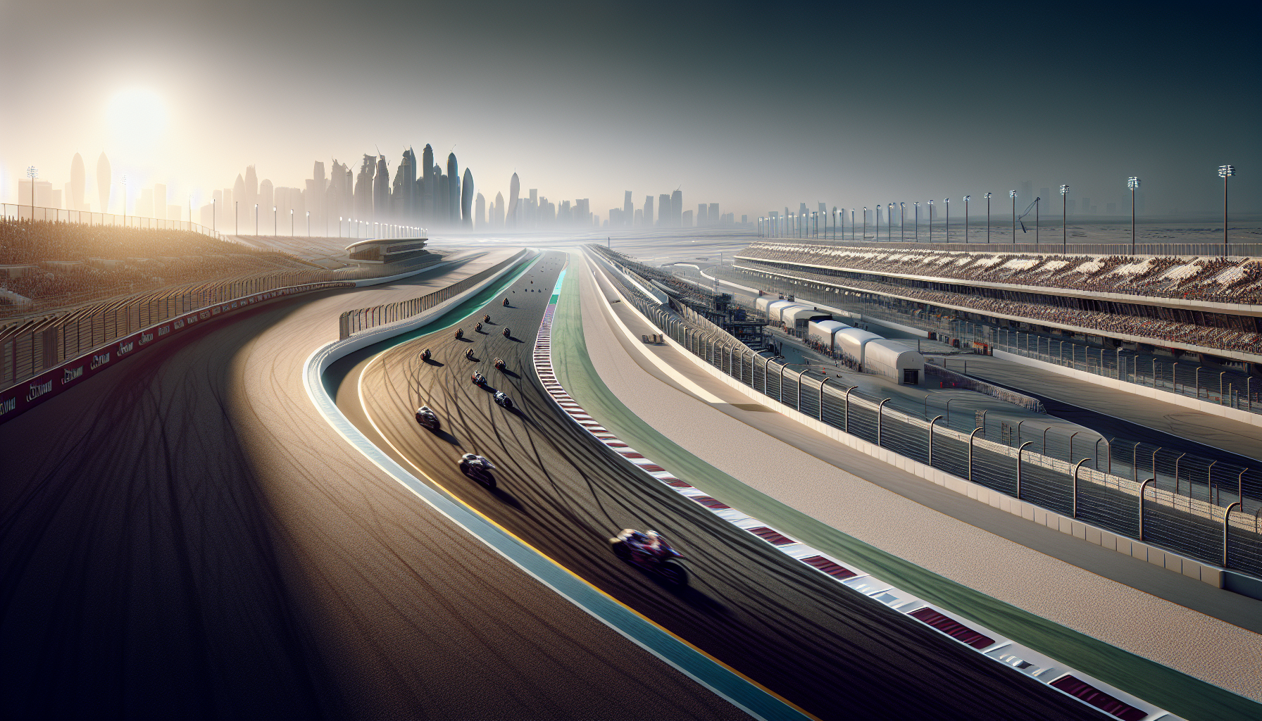 Marc Marquez racing in Qatar, showcasing his skills