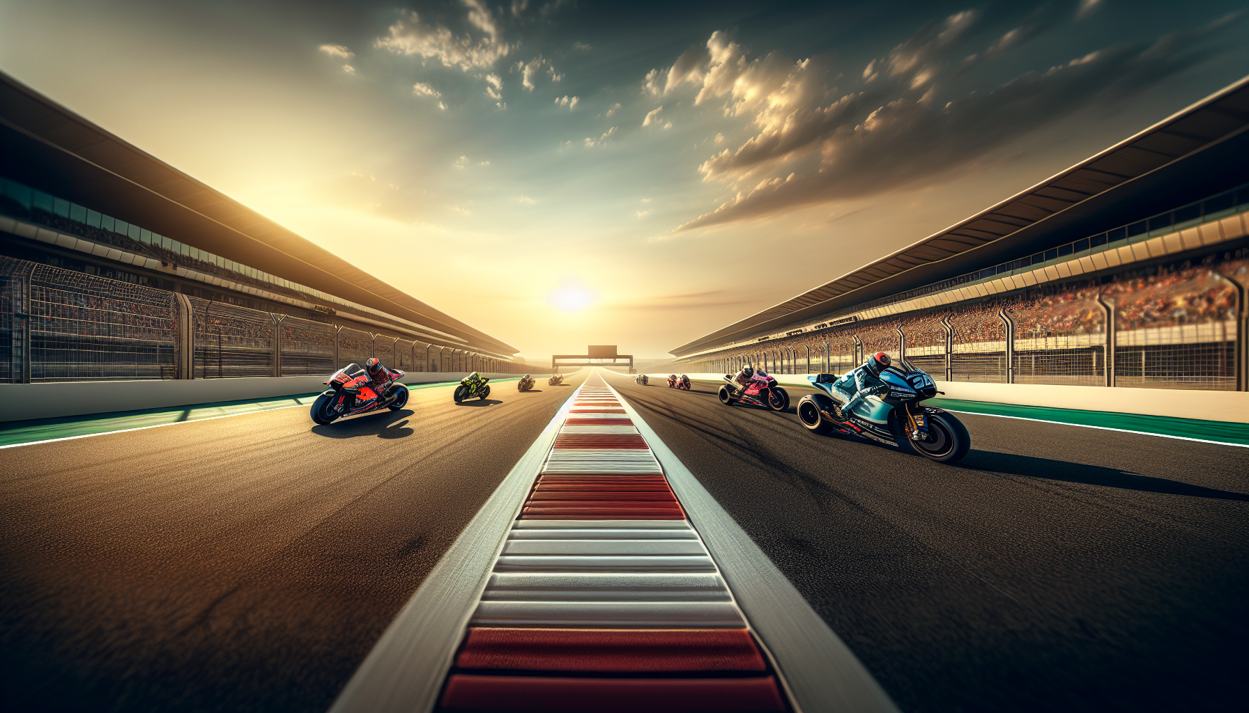 MotoGP race action at the Grand Prix in Austin, Texas