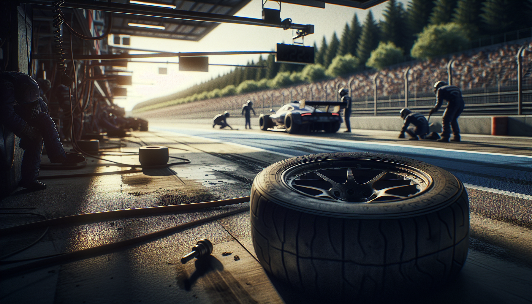 Runaway wheel incident during NASCAR pit stop