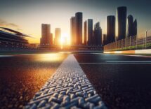 Oscar Piastri racing in Jeddah for McLaren