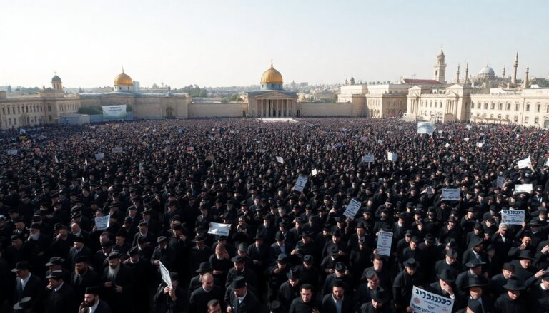 massive turnout in jerusalem for ultra orthodox military exemption protest 1761938268