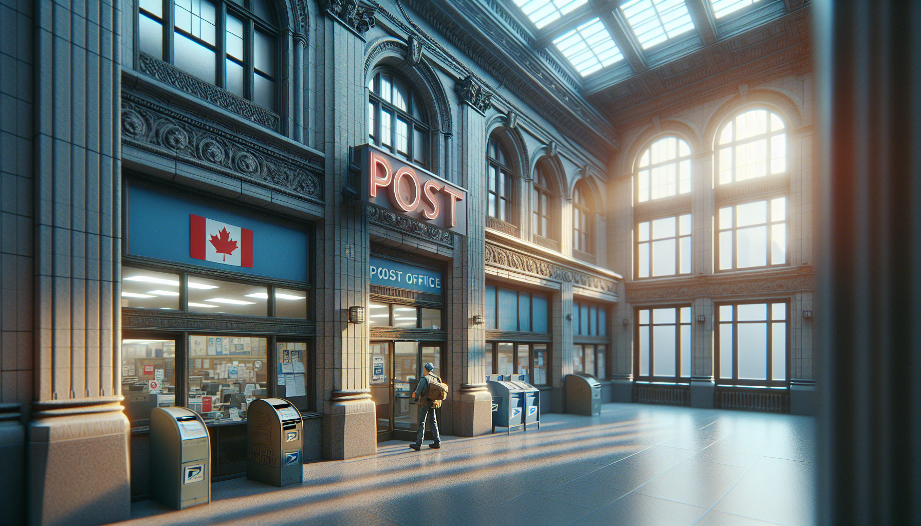 Canada Post and union representatives in a meeting