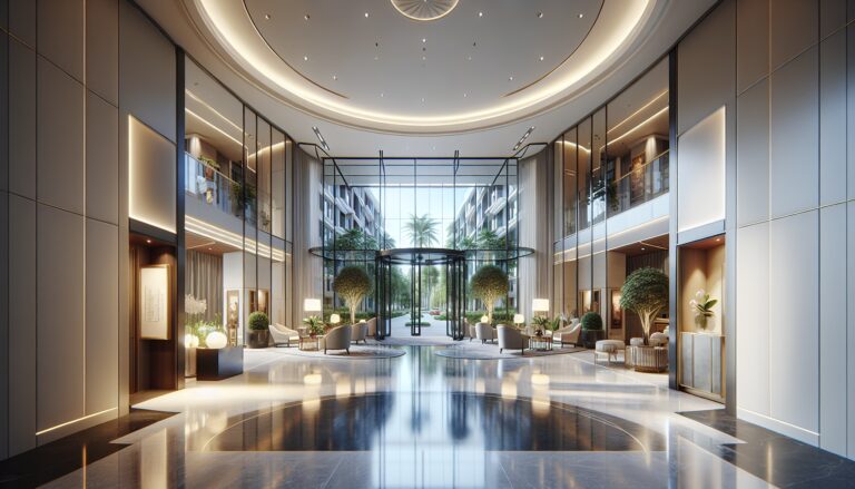 An elderly person struggling with elevator access