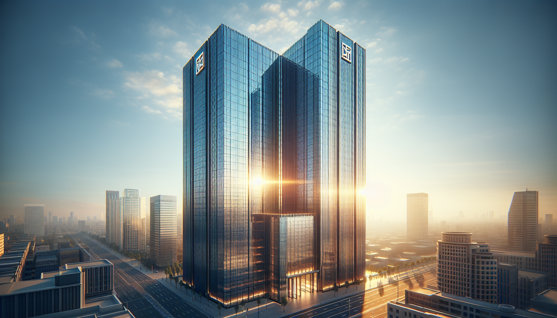 Wells Fargo building with Federal Reserve logo