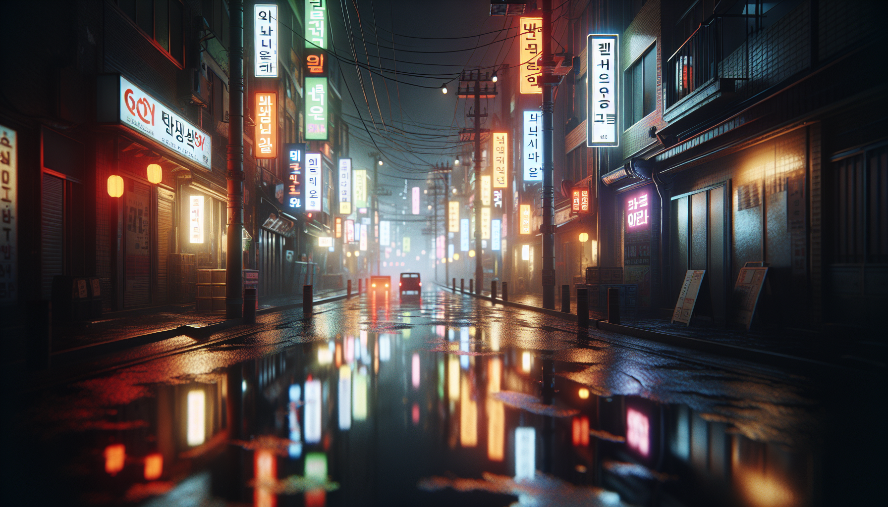 A collage of Korean noir thriller movie scenes