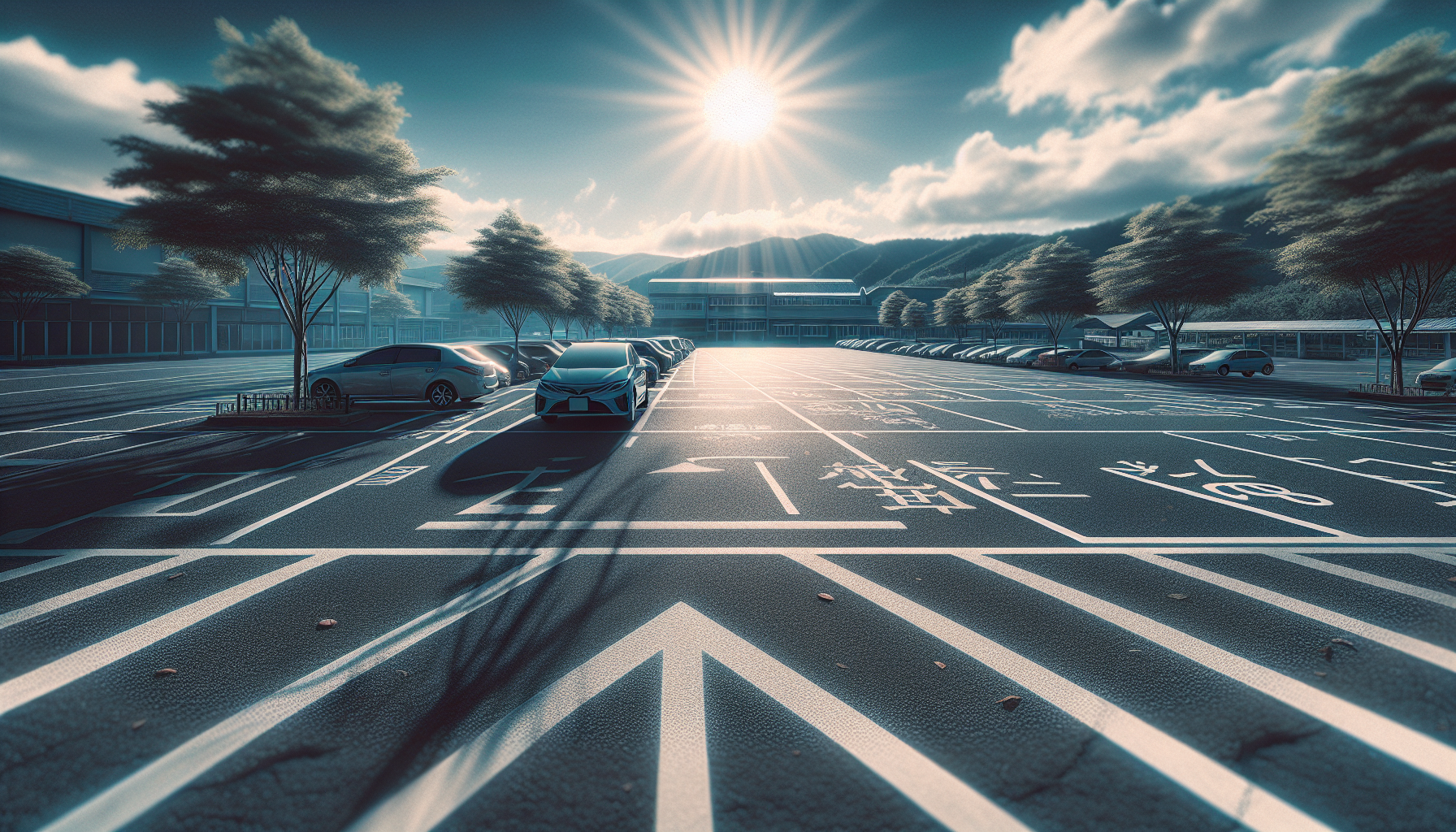 Parents fighting in a school parking lot during drop-off