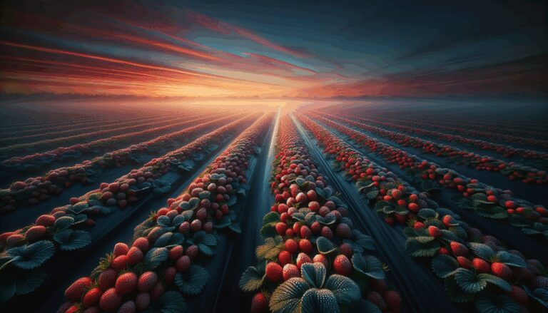 Illustrazione della Strawberry Moon con elementi energici