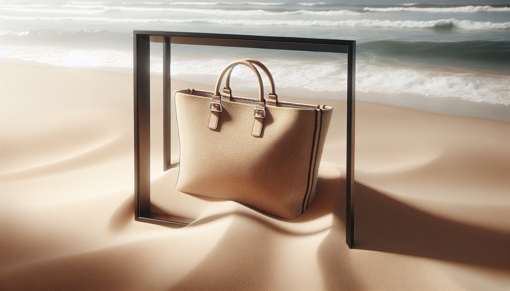 Trendy beach bag perfect for summer 2025