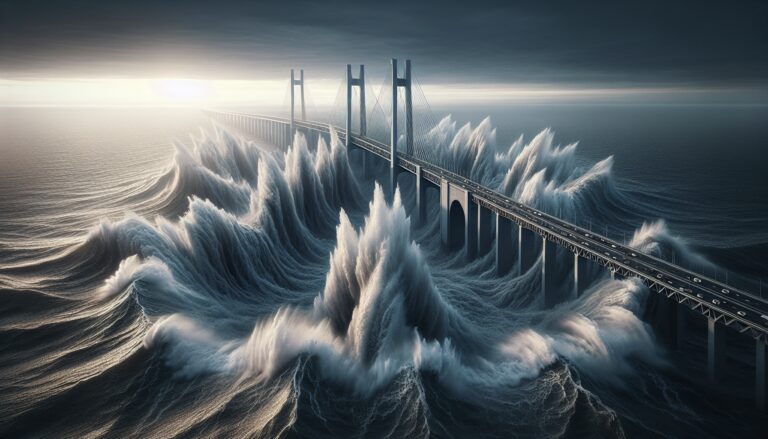 Underwater explosion near Kerch Bridge during Ukraine conflict