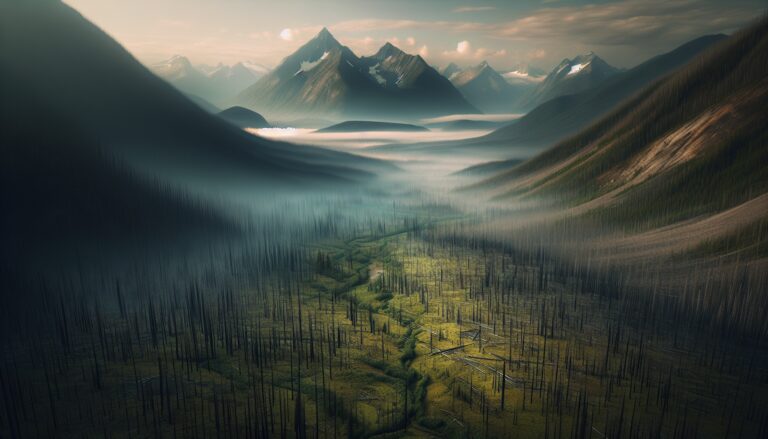 Devastating wildfire on Vancouver Island affecting nature