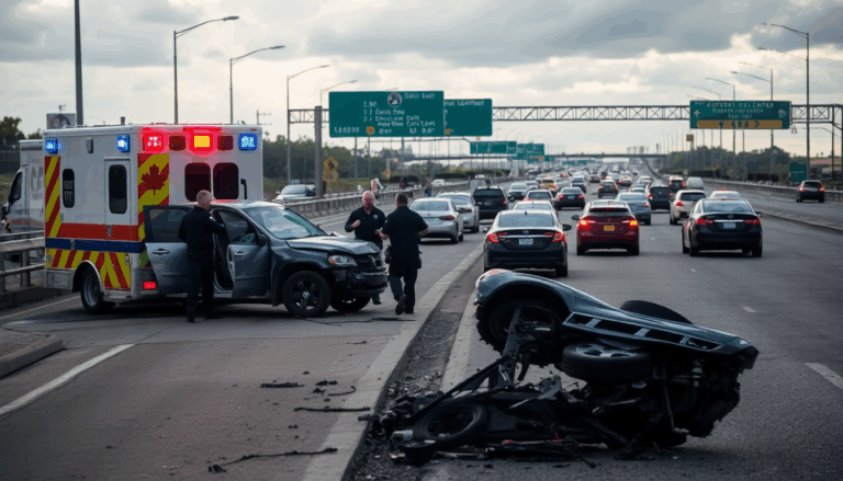 fatal accident on gardiner expressway leaves one dead and four injured 1752066003