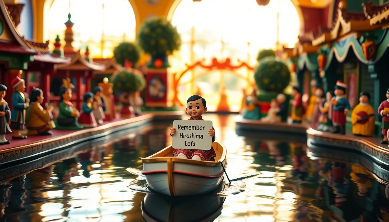 disneyland protest doll raises awareness on hiroshima and military spending python 1754577282