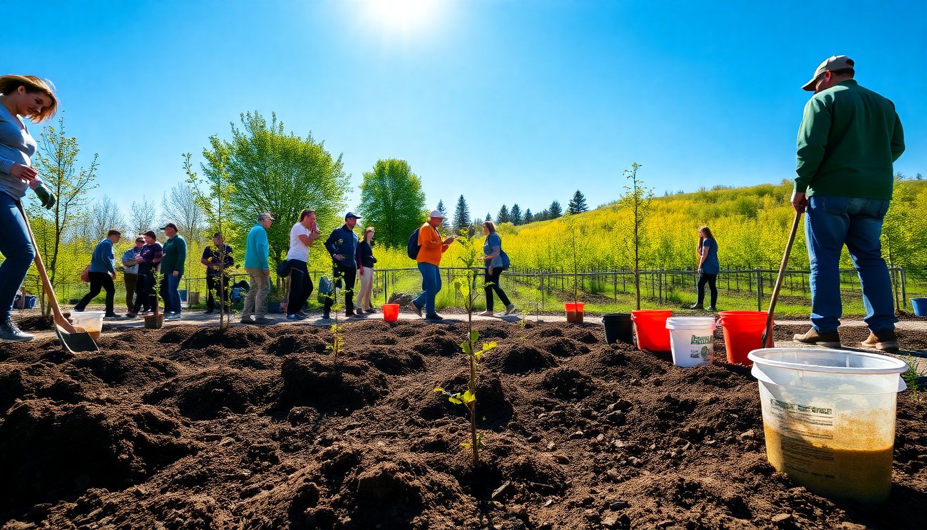 calgary volunteers come together for td tree day to plant native trees python 1758414278