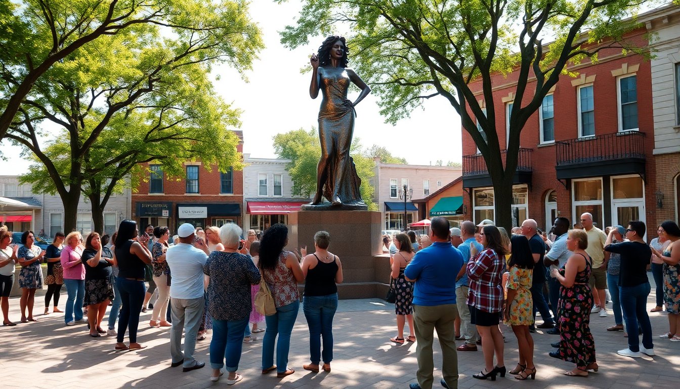 controversial tina turner statue sparks debate in brownsville python 1759254247