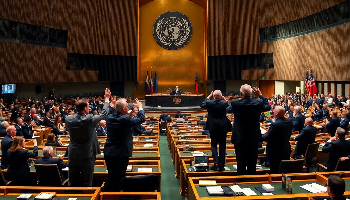 netanyahus un address confronting mass walkouts and diplomatic isolation python 1758947196