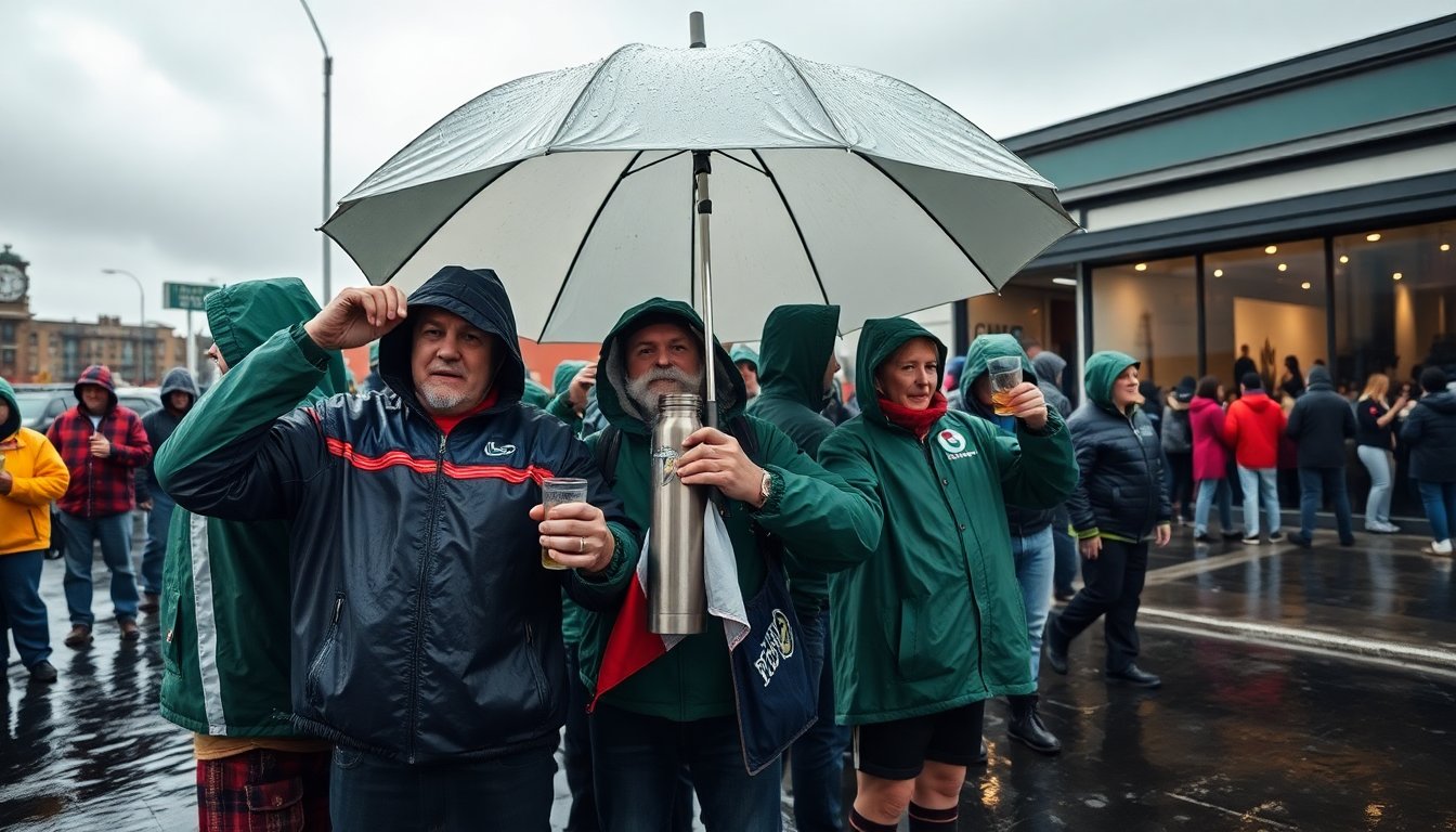roughriders fans brave rain for game excitement python 1757922996
