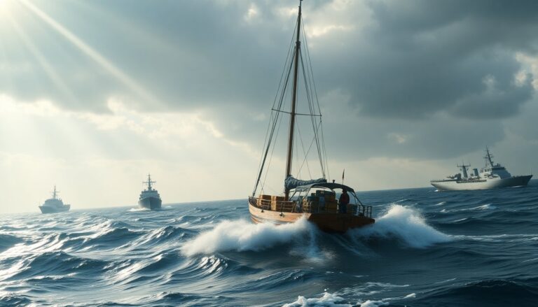 tensions rise as gaza aid flotilla approaches potential sea clash python 1759265430