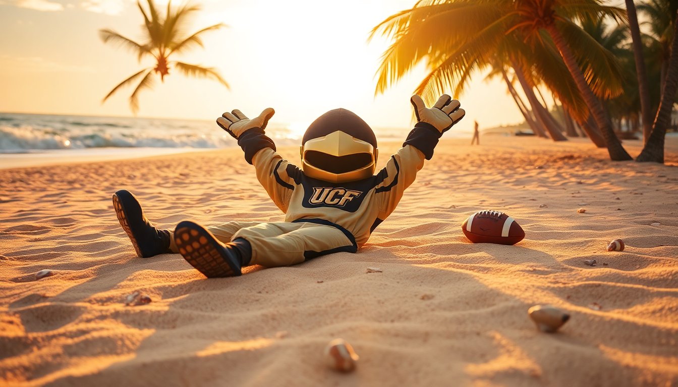 ucf celebrates victory with playful jabs at bill belichick python 1758431089