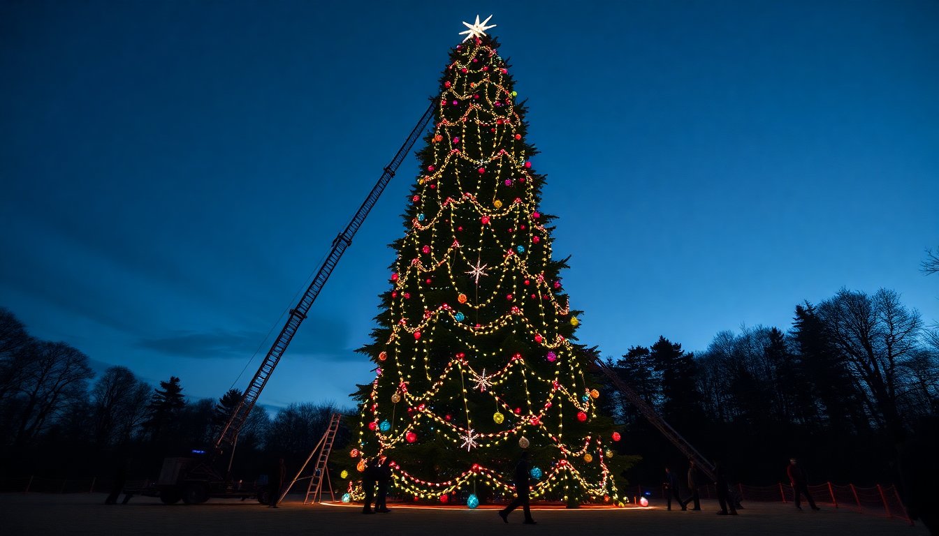 how we decorated the worlds tallest christmas tree for a new record 1766230404