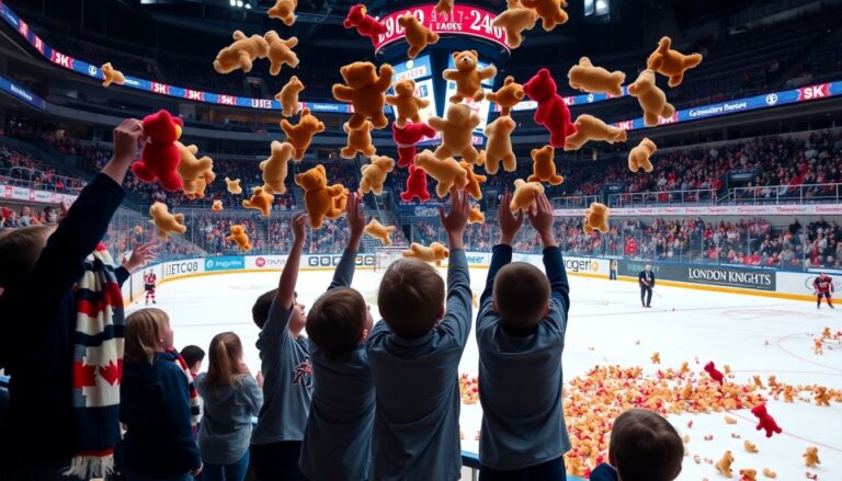 kitchener rangers triumph in exciting teddy bear toss showdown 1764842298
