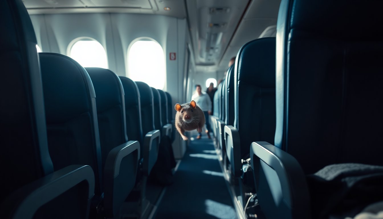 rodent onboard flight disruption caused by unfortunate incident 1765907105