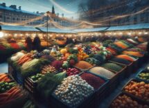 Ingredienti freschi della dieta mediterranea invernale