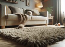 Cane e gatto in un ambiente pulito e igienico