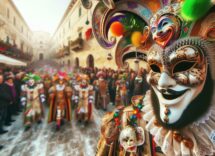 Bambini e adulti festeggiano il Carnevale in Campania
