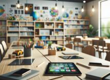 Giovani con smartphone e simbolo di sicurezza digitale