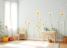 decorare la cameretta con adesivi murali a tema soffione 1748822687